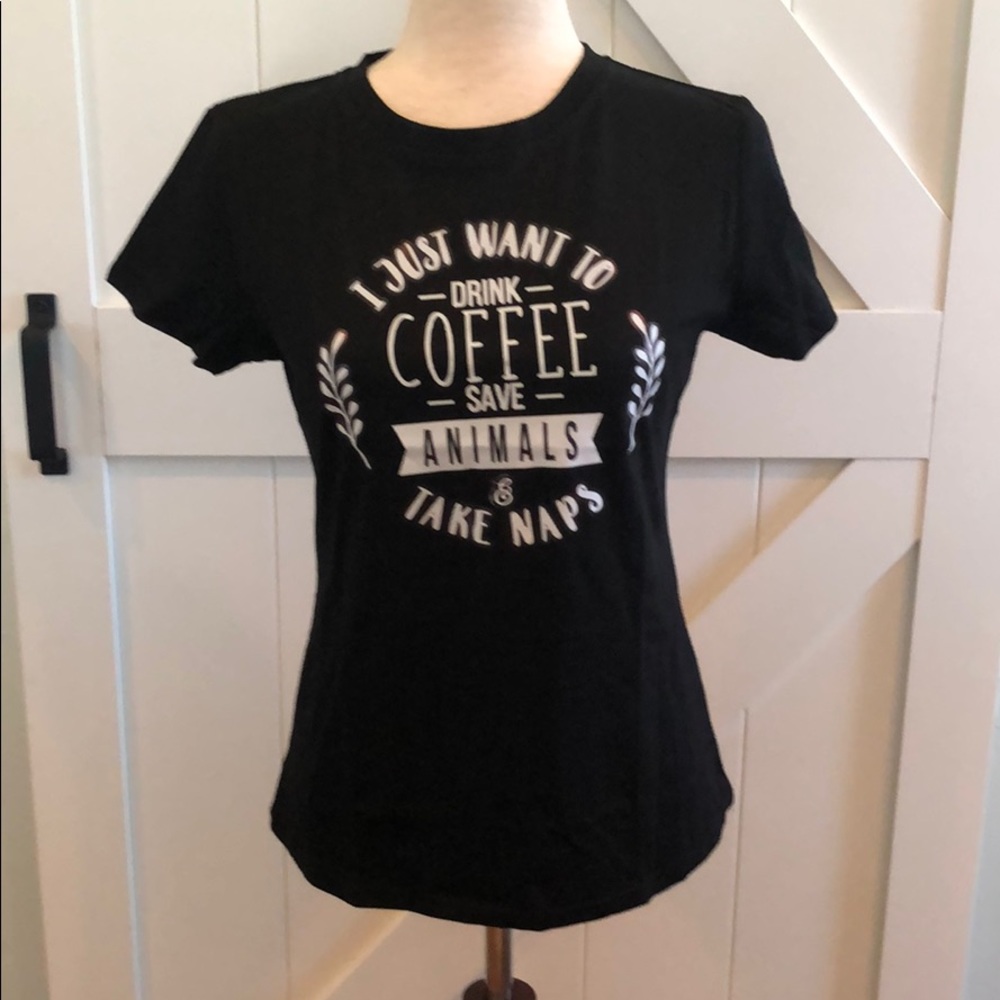 Black Coffee, Animals, and Naps T-Shirt
